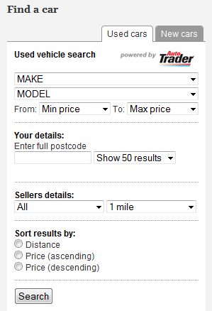 Auto Trader Widget